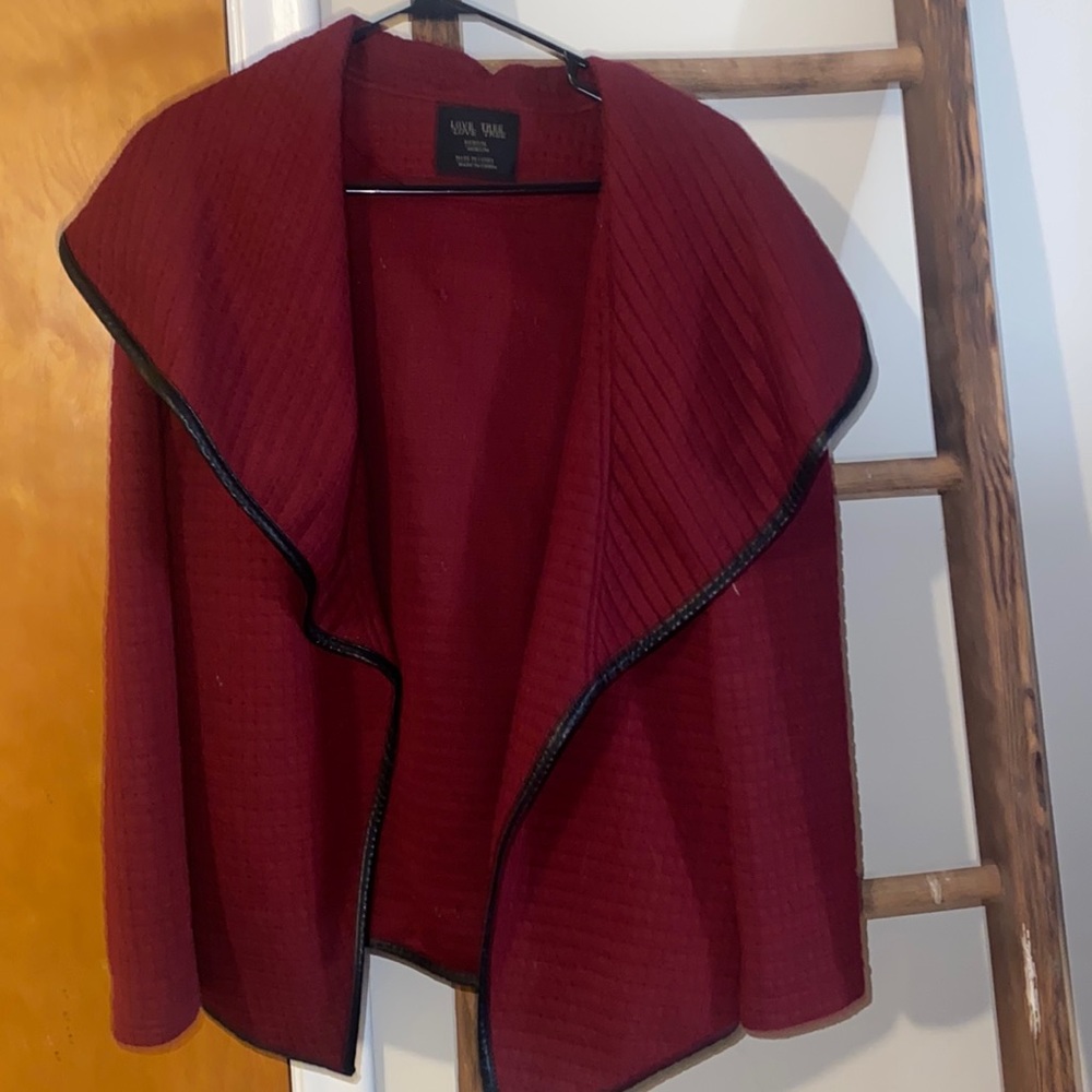 Maroon cardigan